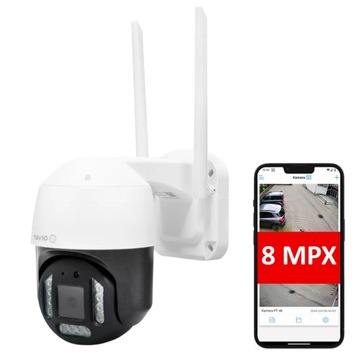 Obrotowa Kamera IP WiFi 8MPx Bezprzewodowa SD