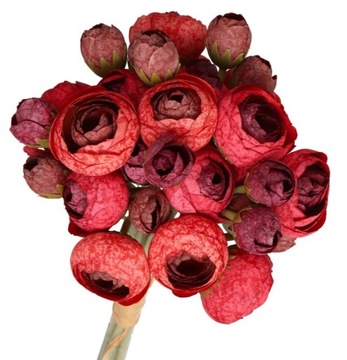 SZTUCZNE KWIATY PEŁNIK JASKRY PEONIA PIWONIA 36SZT