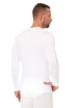 BEZSZWOWA koszulka DŁUGI RĘKAW BRUBECK Biała XL