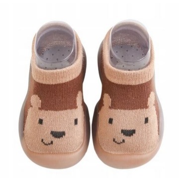 BUCIKI niemowlęce SKARPETKI Z GUMOWĄ PODESZWĄ od 6-12 MIESIĘCY ROZM 20