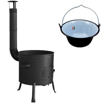KUCHNIA POLOWA + KOCIOŁEK 25L FI 42CM KOTLINA