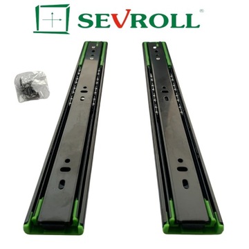 Sevroll Prowadnica kulkowa PUSH TO OPEN pełny wysuw H-45mm L-550mm CZARNA