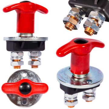 ВЫКЛЮЧАТЕЛЬ ТОКА АККУМУЛЯТОР HEBEL GROUND 2000A 12-24V ТОЛСТАЯ ГАЙКА - 2 ШТ.