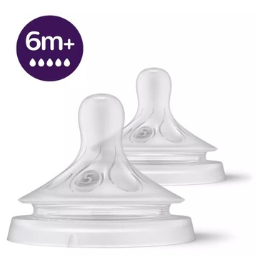 Avent smoczek natural response 6m 2szt.