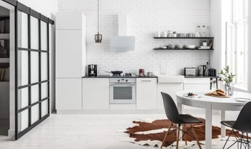 ZESTAW AMICA BIAŁY piekarnik + płyta gazowa szklana