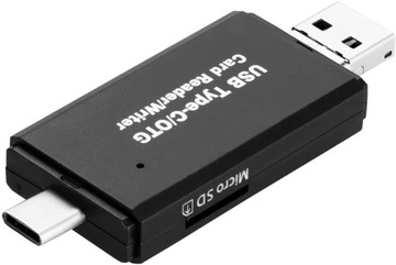 Устройство чтения карт SD 3 в 1 microSD USB C Micro USB 3.0