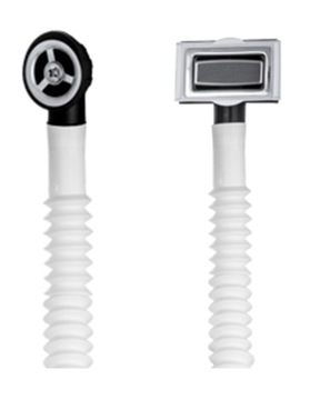 СИФОН ДЛЯ РАКОВИН, ОДНА ЧАША, КВАДРАТНЫЙ, СЛИВ, ДВА РУЧНЫХ ПЕРЕЛИВА