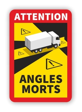 Наклейка Angles Morts Dead ДЛЯ ГРУЗОВОГО КРЕЗОНА 5 шт.