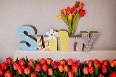 Dekoracja napis z MDF