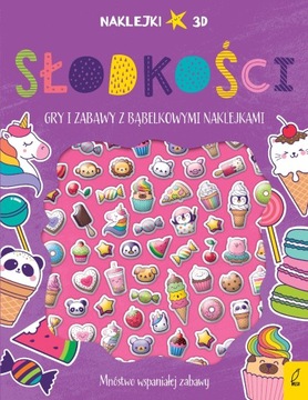 SŁODKOŚCI. WYPUKŁE NAKLEJKI, OPRACOWANIE ZBIOROWE