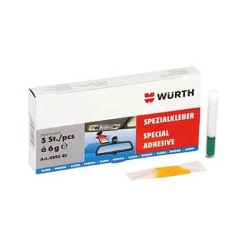 KLEJ DO LUSTEREK SZKŁO METAL 5 ML WURTH GERMANY
