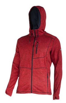 LAHTI PRO Bluza robocza z kapturem czerwona L40134