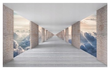 FOTOTAPETA 3D TUNEL NIEBO OPTYCZNA TAPETA DO SALONU SYPIALNI 368x254