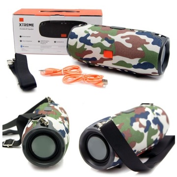 MORO EXTREME DUŻY BEZPRZEWODOWY GŁOŚNIK BLUETOOTH MP3 RADIO PASEK NA RAMIĘ