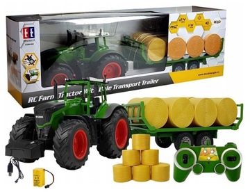 TRAKTOR ZDALNIE STEROWANY CIĄGNIK RC +NACZEPA BELE