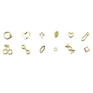 КАРУСЕЛЬ ЗОЛОТЫЕ УКРАШЕНИЯ НОГТЕЙ 3D