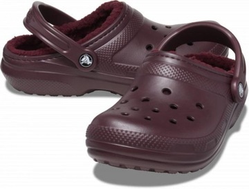 Męskie Ocieplane Klapki Buty Chodaki Crocs Classic Lined 203591 Clog 46-47|