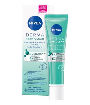 NIVEA Derma Skin Clear Peeling Złuszczajacy na Noc
