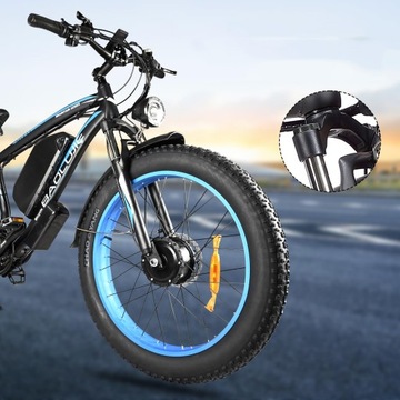 Rower Elektryczny Śnieg MTB 2000W 48V 20Ah 45KM/H 26*4
