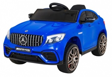Mercedes Benz GLC63S dla dzieci Niebieski + Pilot + Napęd 4x4 + MP3 LED + E