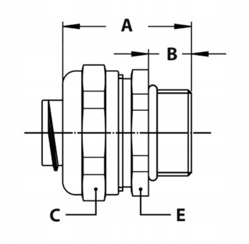 DŁAWIK METALOWY PG-29 DO RUR PESZLI 32mm IP65