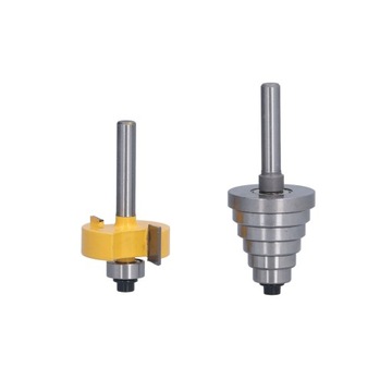 Фреза 1/4 дюйма с многошлицевым хвостовиком с 6 шт.