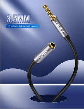 UGREEN КАБЕЛИ АУДИО AUX УДЛИНИТЕЛЬНЫЙ КАБЕЛЬ МИНИ-ДЖЕК-МИНИ-ДЖЕК 3,5 ММ 1М