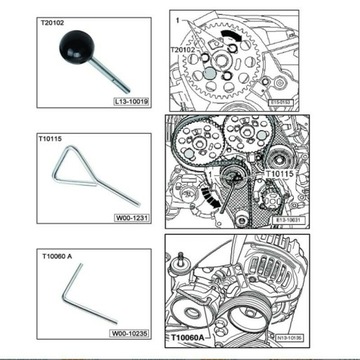 ПРИБОР ГРМ VAG VW AUDI SEAT SKODA 1.2 1.4 1.6 1.9 2.0 TDI PD CR
