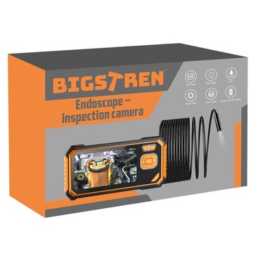 ENDOSKOP KAMERA INSPEKCYJNA 5M Z EKRANEM LCD FULL HD BIGSTREN 19376