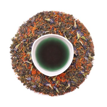 Herbata Oolong Green kwiat Klitoria i Szafran 100g
