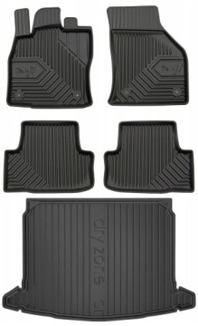 Set 77 Koberce a rohože Škoda Karoq od 2017- d zwb