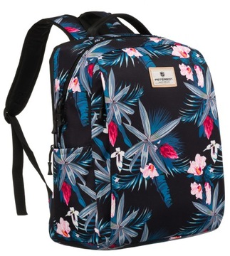 PETERSON plecak damski torebka torba na laptopa tablet pojemny śliczny wzór