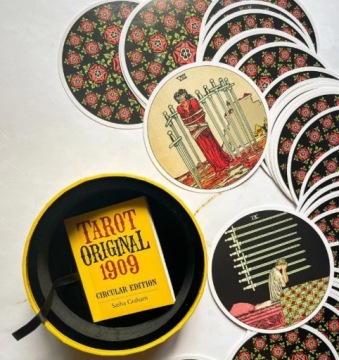 ИГРОВЫЕ КАРТЫ ТАРО УЭЙТА НАБОР КАРТ ТАРО УЭЙТА, ОРИГИНАЛЬНОЕ КРУГЛОЕ ИЗДАНИЕ 1909 ГОДА