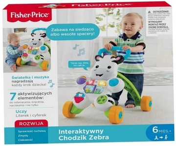 Fisher-Price Interaktywny Chodzik Zebra