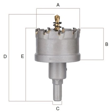 КОРОНОЧНАЯ ПИЛА ДЛЯ МЕТАЛЛА WIDIA CROWN DRER 53 мм