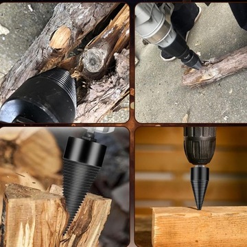 Шнековый дровокол ДЕРЕВО ДЛЯ РАСКОЛЕНИЯ ШНЕКА СВЕРЛО 32MM + 42MM