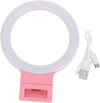 Pier?cień Wype?niaj?cy ?wiat?o LED Ko?o ?wiat?a Klips Do Telefonu Na