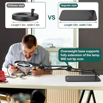 Светодиодная лампа с лупой 20 диоптрий.