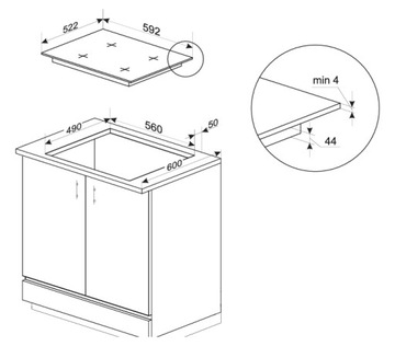 Индукционная варочная панель Amica PI6542PHTSUN HC 3.0 STUDIO