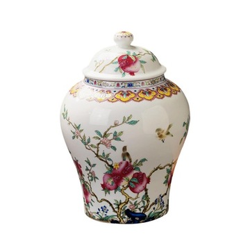Porcelanowy pojemnik na herbatę w stylu chińs
