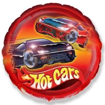 Balon foliowy 45cm - Samochody Hot Cars