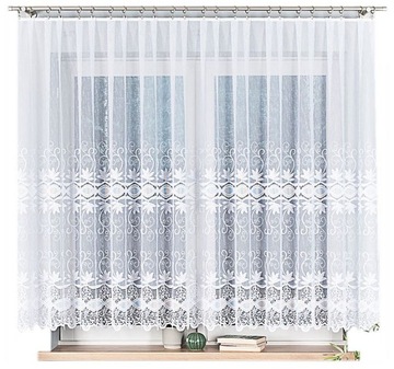 FIRANKA GOTOWA ŻAKARDOWA FIRANKA LIŚCIE KLONU KRÓTKA SZYTA 450x160 TANIO