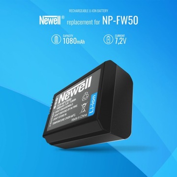 Зарядное устройство Newell DL-USB-C на 2 аккумулятора NP-FW50