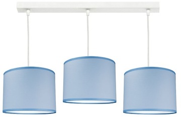 Lampa sufitowa wisząca żyrandol ABAŻUR NIEBIESKI lampy sufitowe do pokoju