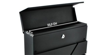 SKRZYNKA NA LISTY Pocztę Pocztowa Listowa Duża A4 Antracyt STYLOWA do Domu