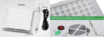 ПАНЕЛЬНАЯ ЛАМПА ДЛЯ ВЫРАЩИВАНИЯ РАСТЕНИЙ МОЩНАЯ 300ВТ 100x LED