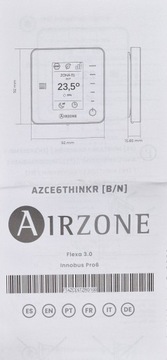 AIRZONE AZCE6THINKRB Радиосенсорный зональный термостат для FLEXA 3.0