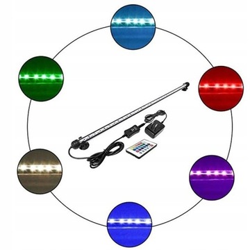 Светодиодные ленты Aquarium RGB, 16 цветов, IP68, 19 см