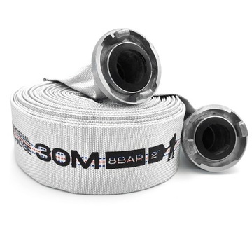 WĄŻ STRAŻACKI DO SZAMBA BRUDNEJ WODY 52 mm 2 cale 30m + SZYBKOZŁĄCZA