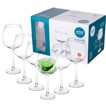 Kieliszki do wina komplet Altom Design Diamond 440 ml 6 sztuk